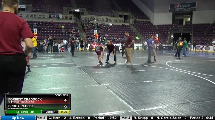 12U 98 Brody Patrick Duran Wrestling Vs Forrest Cr...