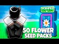 I Opened 50 Flower Seed Packs... | Grow a Garden