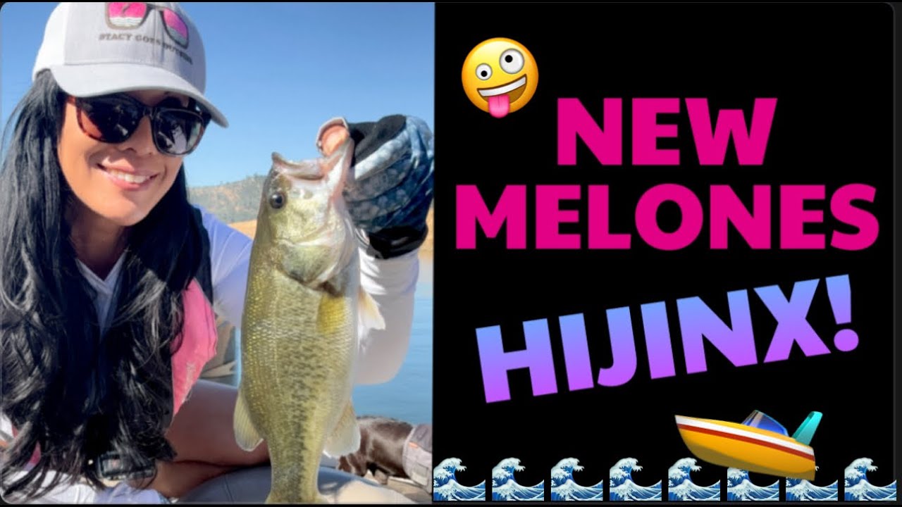 STACY'S SILLY DAY ON NEW MELONES LAKE – Early Summer Bass Fishing for Largemouth and Spots