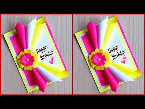 Easy And Beautiful Birthday Card Making How To Make Handmade Birthday Greeting Card For Best Friend Youtube