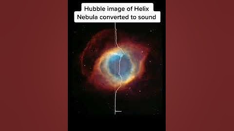 Helix Nebula converted into sound | Hubble space telescope #nebula #shorts