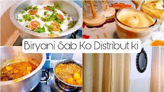 3 kg Sindhi Mix Biryani Banae Ami nea Aj Khud Ghar Pe |1 Minute Coffe Recipe | Morning Routine | HRV