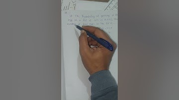 The probability of getting a bad egg in a lot of 400 is 0.035. The number of bad eggs ....