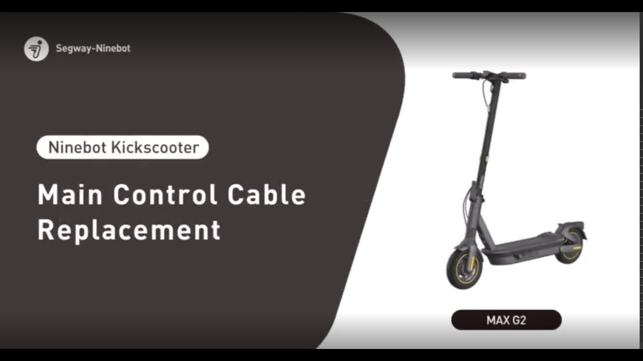 Segway Ninebot MAX- G2 Main Control Cable Replacement 