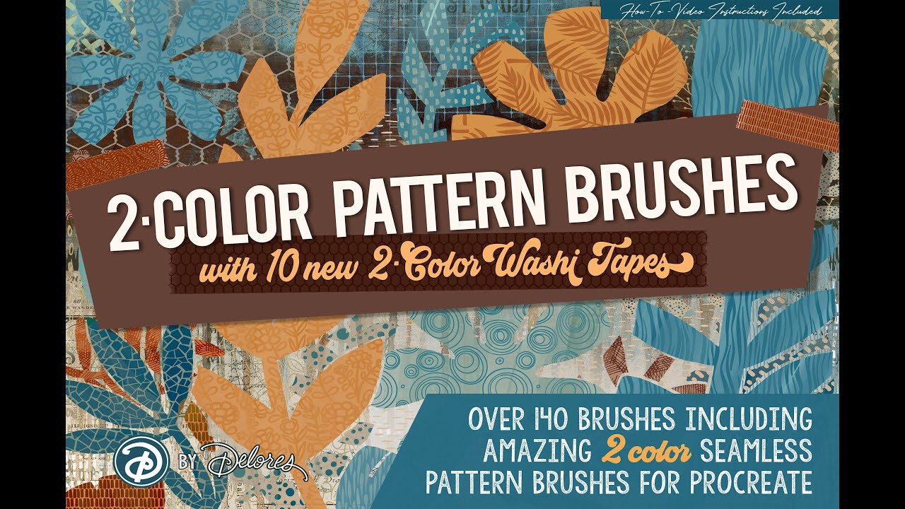 *2 Color Pattern Brushes Instructions Video - YouTube