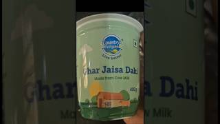 country delight cow milk dahi | review | ghar jaisa dahi | best dahi #shorts #review #curd #best