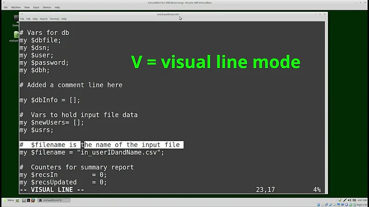 Vim (16) Visual Mode