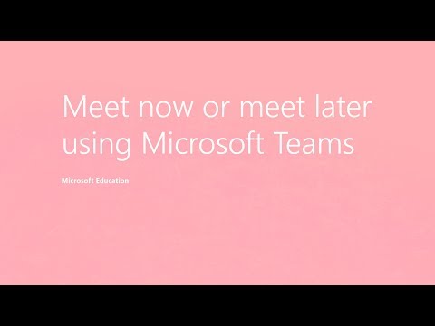 Video Teams Tip 8: Meet now or meet later using Microsoft... - youtube