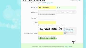 Learning Twitter 1-minute at a time: Signing Up For Twitter