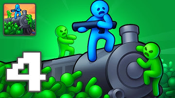 Train Defense: Zombie Game - Gameplay Walkthrough Part 4 - Casual Games To Play (iOS, Android)