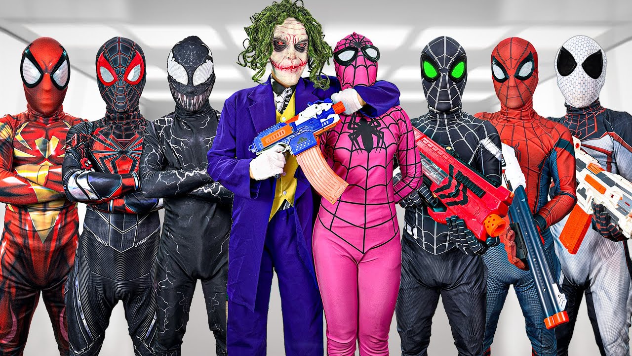 TEAM SPIDER-MAN Action Story IN REAL LIFE ( 2 Hour ) NERF WAR || SEASON 1 - FLife vs