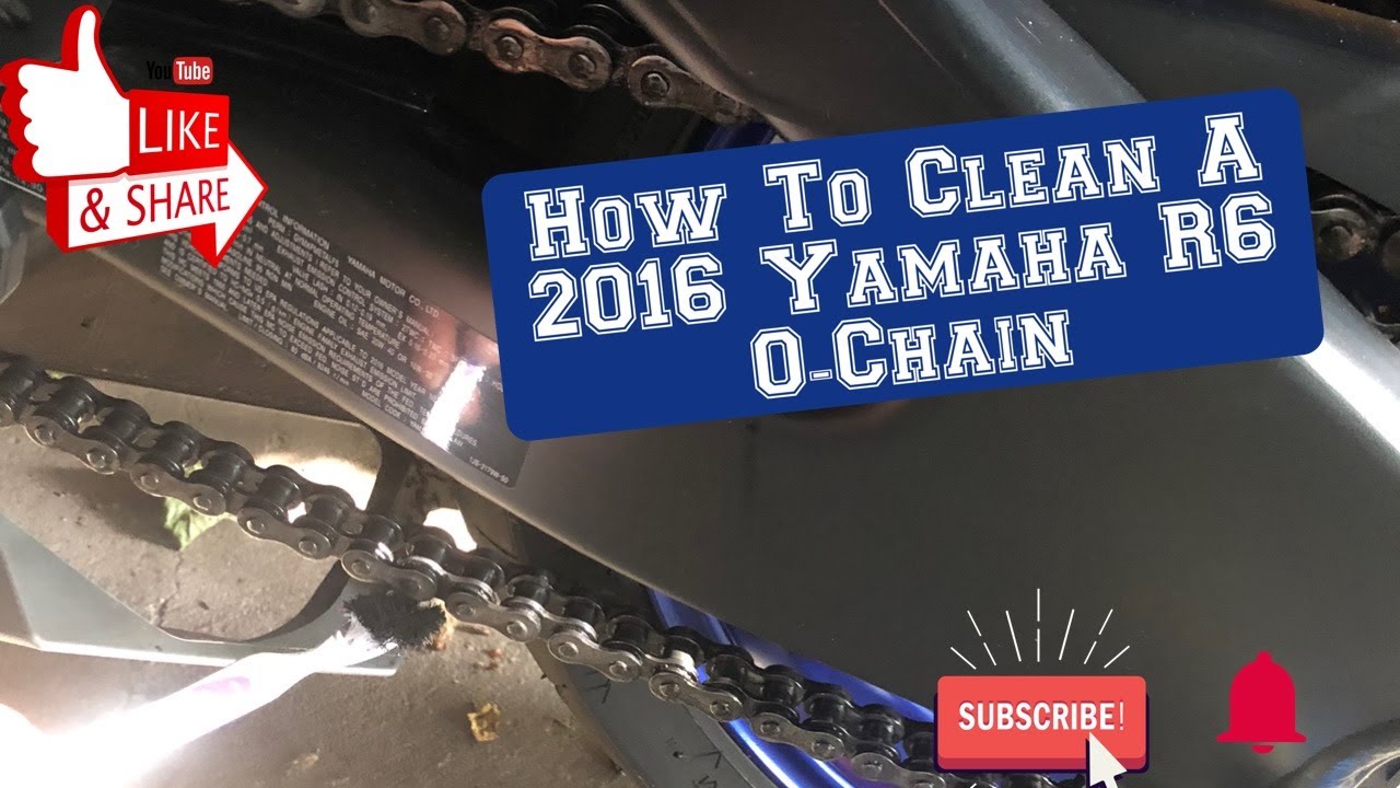How To Clean and Lube A O Ring Chain On A 2016 Yamaha R6 YouTube