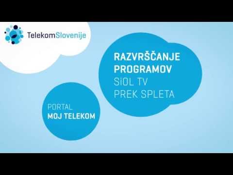 Moj Telekom – Nastavitev in razvrščanje programov SiOL TV prek spleta