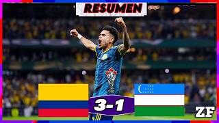 ASI FUE COMO COLOMBIA VENCIO A UZBEKISTAN ⚽ FECHA 1 GRUPO K FASE DE GRUPOS MUNDIAL 2026🏆 ZONA FUT