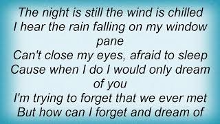 Roy Orbison - Afraid To Sleep Lyrics