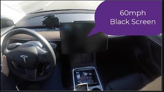 Tesla Model 3, 60mph Black Screen, What to do? Tesla Screen Black Model 3