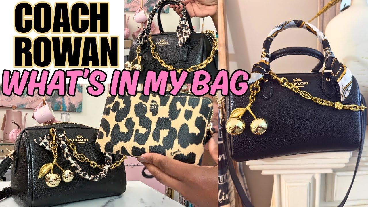 What’s Inside My Favorite Satchel Bag? COACH ROWAN SATCEL BAG - BLACK