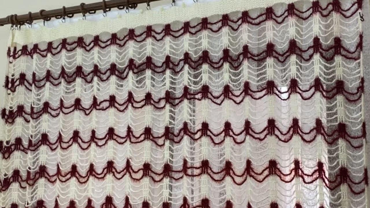 KENDİ PERDENİ KENDİN ÖR DAHA EKONOMİK DAHA ŞIK VE TARZ OLSUN (Muhteşem bir Tığ işi perde🌸🌸