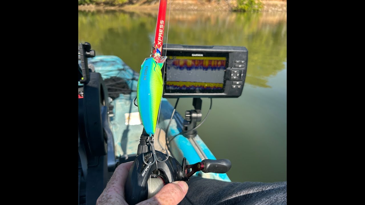 Live Deps Evoke 4.0 Lake Lewisville State Kayak  Bass Fishing
