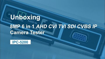 Anpviz 8MP 6 in 1 AHD / CVI / TVI / SDI / CVBS / IP Portable Camera Tester IPC-5200