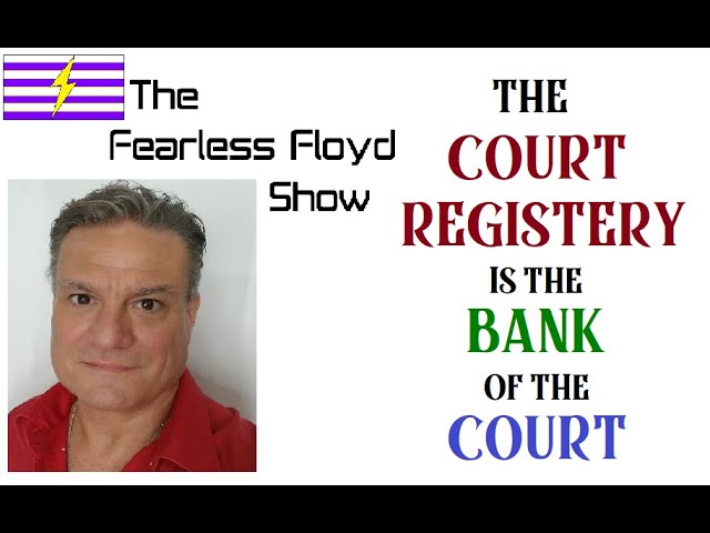 THE COURT REGISTRY (CRIS) IS THE BANK