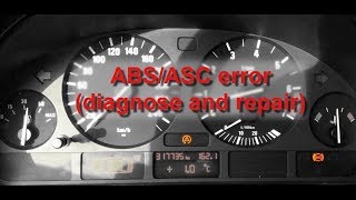 ABS &amp; ASC error BMW E39