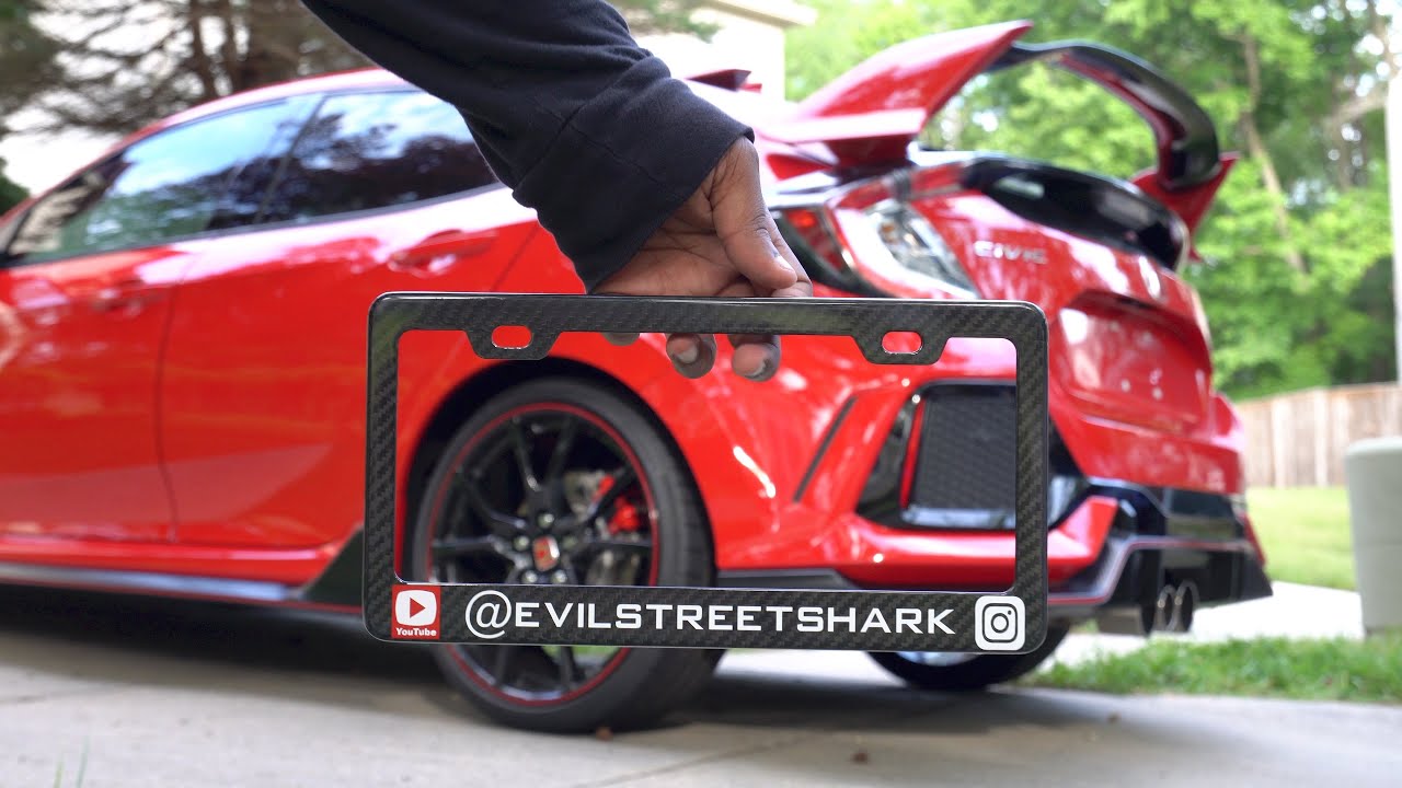 Installing The Sickest Custom Carbon Fiber License Plate & Mugen Parts ...