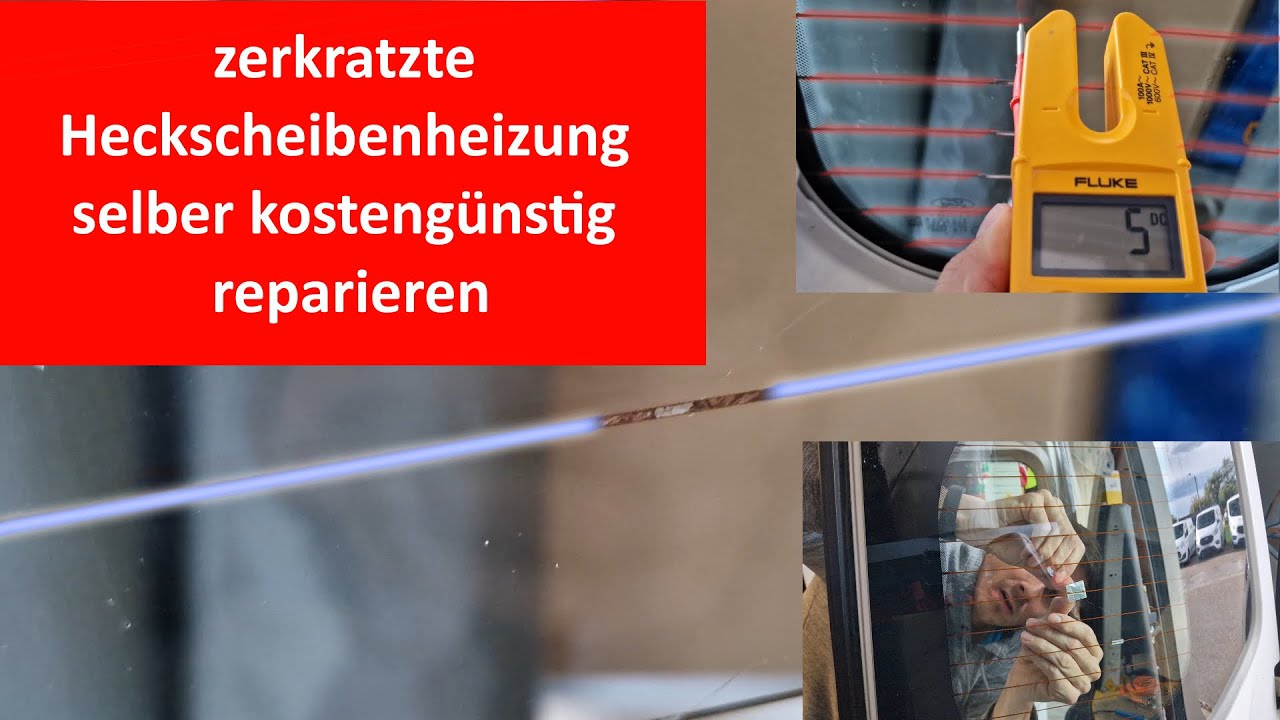 Scheibenheizung Reparatur Set Repair Heizdraht Leiterbahn Heckscheibe Auto  Glas