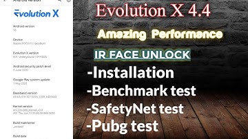 Evolution X 4.4 with IR face unlock | Installation | Benchmark| Pubg |More Info| POCO F1