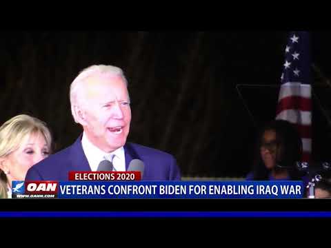Veterans confront Biden for enabling Iraq war
