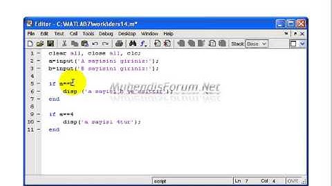 MATLAB If-End-Else-Else If-End