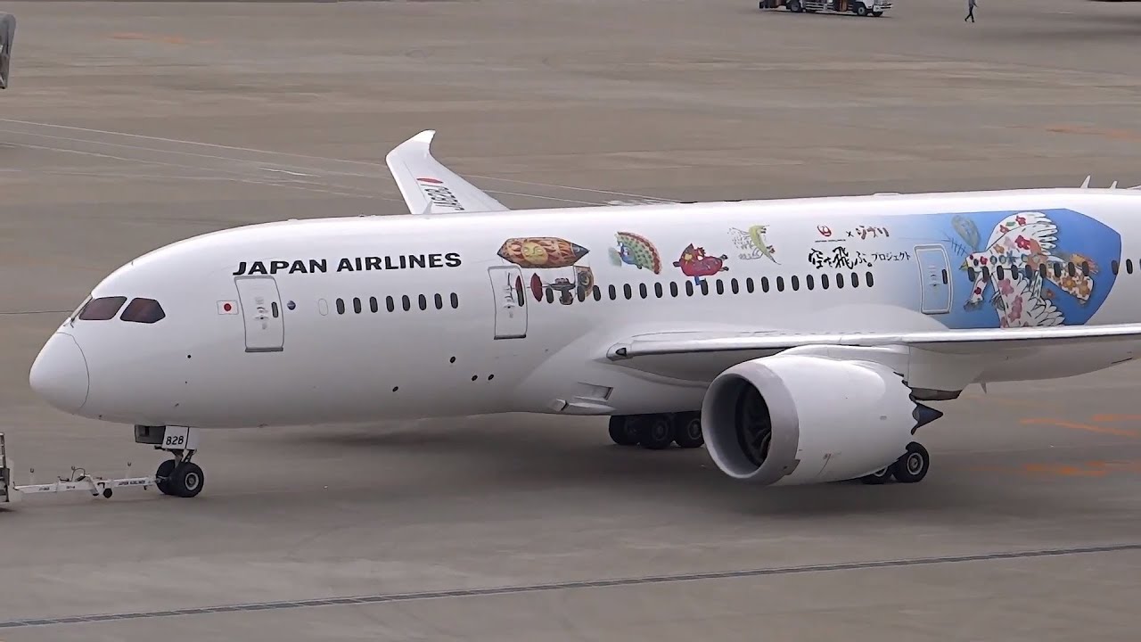 Japan Airlines Boeing 787-8 JA828J 【HND/RJTT】 - YouTube