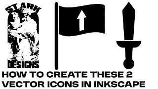 How to create these 2 vector icons(Sword icon, Waving flag icon) Wealth
