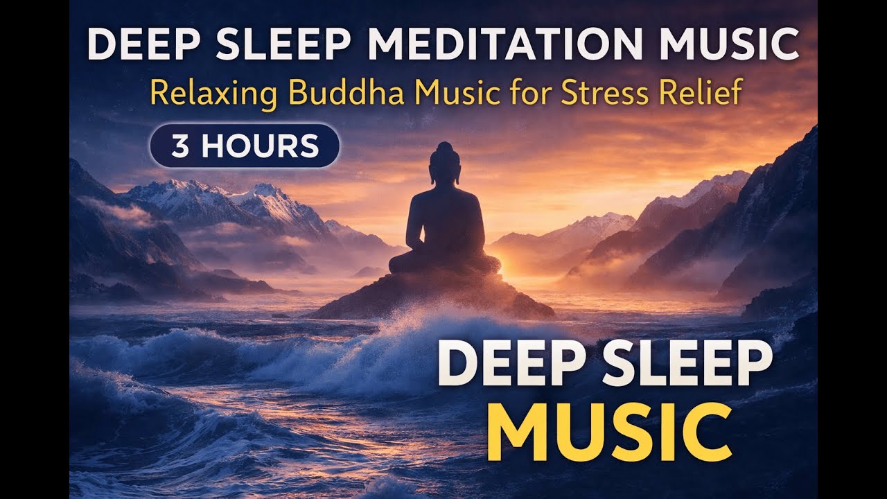 3 Hours Deep Sleep Music – Buddha Meditation, Relaxing Zen Music, Stress Relief
