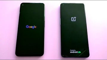 Google Pixel 5a vs OnePlus 9 Bootanimation