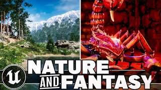 Huge Unreal Engine Asset Bundle -- 3D Environments & Fantasy Characters -- Nature & Fantasy