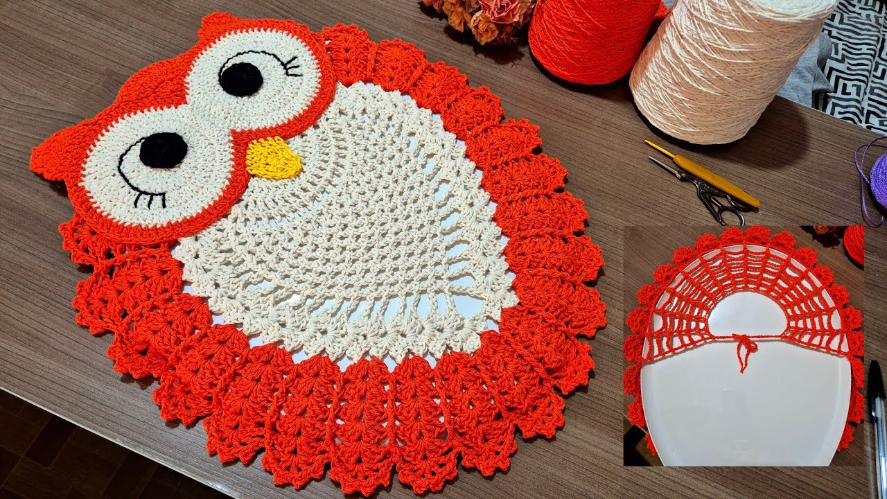 Tampa do Vaso 🦉/ jogo de banheiro coruja / Passo a Passo/ @Rogercroche2