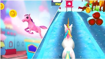 UNICORN RUN 🍔🍕🍟 Game All Levels Android,iOS Gameplay New Update Level FF78EMG