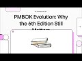 PMBOK Evolution: Why the 6th Edition Still Matters | #ProjectManagementPanda