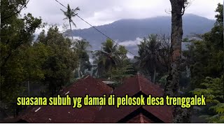 suasana subuh di desa sekitar tempat tinggalku