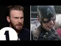 Chris Evans shows off Captain America's angry eyeball acting