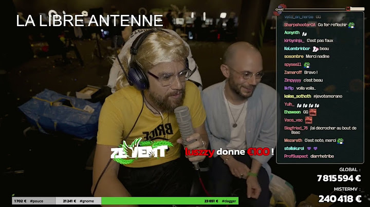 La LIBRE-ANTENNE du Z EVENT de MisterMV