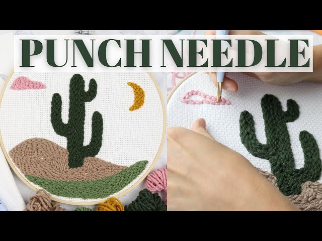 Learn How to Use Punch Needle and Embroidery to Create a Stunning Textured  Piece! 