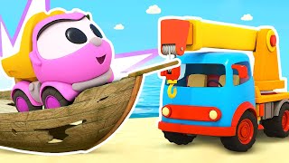 Car cartoons for kids. Lea the Truck & a new attraction. Cars for kids & trucks for kids