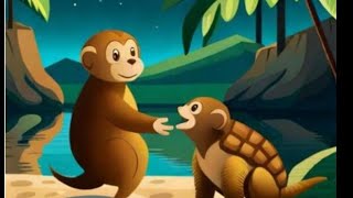 भूखे बंदर और कछुआ Story - Hindi Kahaniya - Panchatantra Moral Stories - Fairy Tales in Hindi