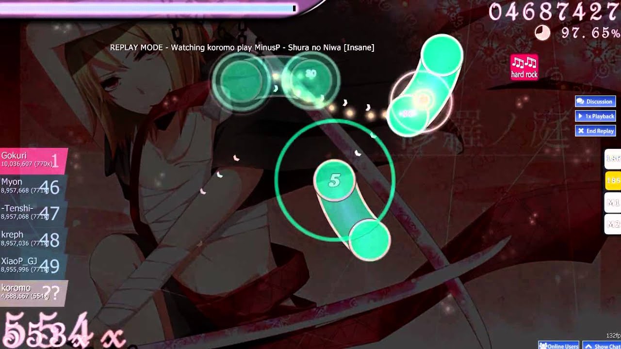 [osu!] MinusP - Shura no Niwa [Insane]+HR