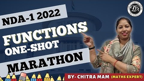 Functions In One-Shot😲Full Revision🔥 NDA-1 2022 💯 Must Join NDA | Tutors Academy | Chitra Mam