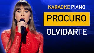 PROCURO OLVIDARTE - Aitana 🎹 Piano Karaoke + Partitura 👡 OT 2017 chords