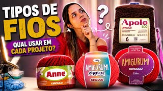 Nunca Mais Erre na Escolha do Fio! Guia Completo de Crochê Para iniciantes 🧶✨