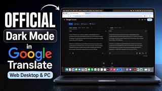 OFFICIAL Dark Mode in Google Translate Web Desktop & PC (UPDATE 2026 JULY)